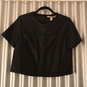Vegan Leather Crop Top